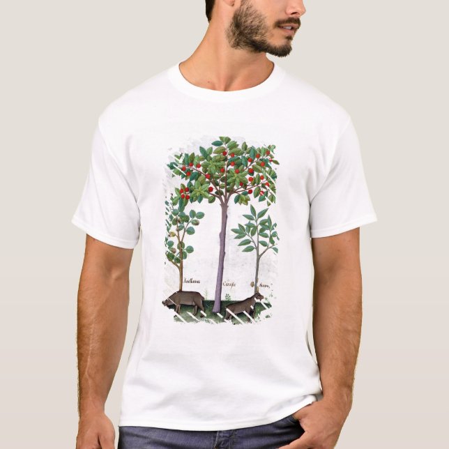 Haselnuss Bush und Kirschbaum T-Shirt (Vorderseite)