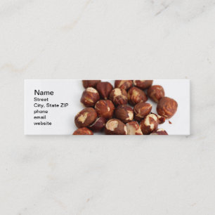 Haselnüsse Mini Visitenkarte