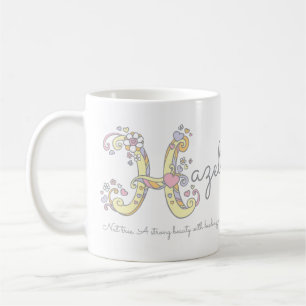 HaselnussnamensTasse des bedeutungsmonogramms H Tasse