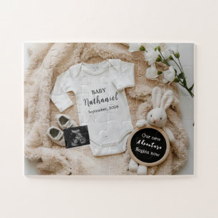 Hasen-Baby-Enthüllung Schwangerschaftsankündigung Puzzle