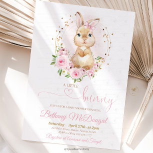 Hasen-Baby-Party Einladung