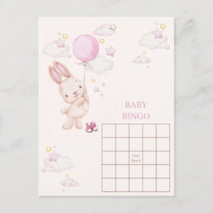 Hasen-Baby-Party-Mädchenspiel Postkarte