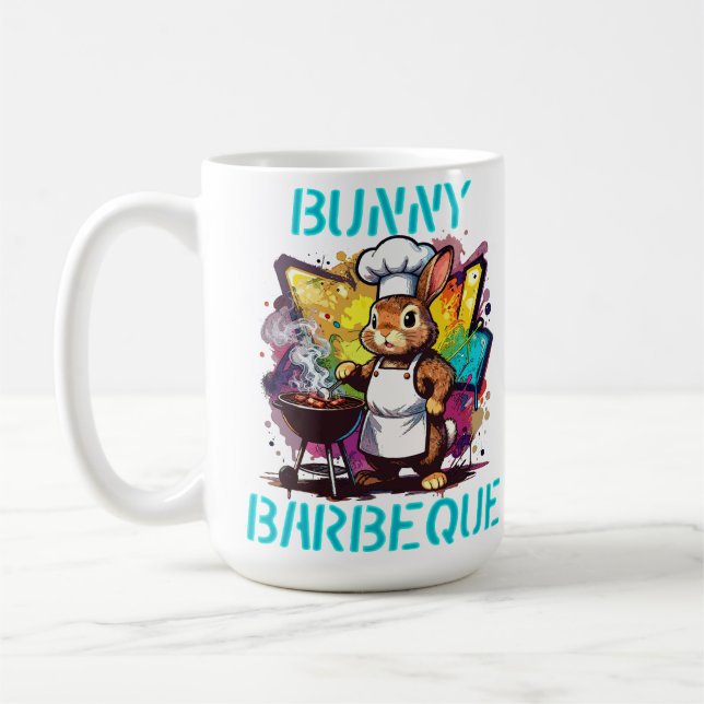 Hasen-Barbecue Kaffeetasse (Links)