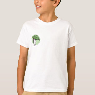 Hasen, der unter einem Blattschirm Schutz sucht, K T-Shirt
