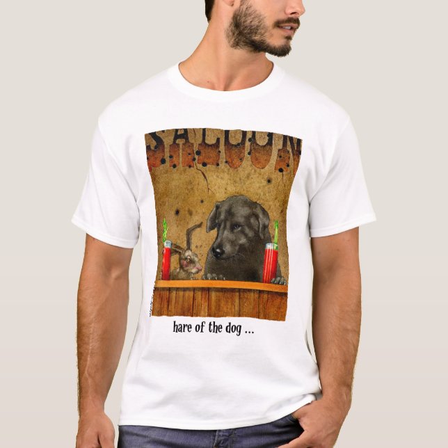 Hasen des Hundes T-Shirt (Vorderseite)