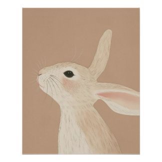 Hasen-Druck-Wandkunst, Kinderzimmer-Dekoration Poster