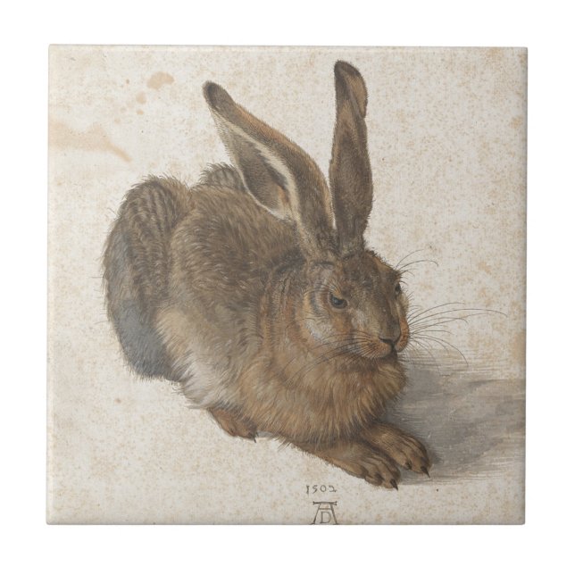 Hasen durch Albrecht Durer Fliese (Vorderseite)