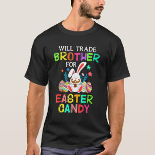 Hasen essen Schokoladeneier werden Brother für Ea T-Shirt