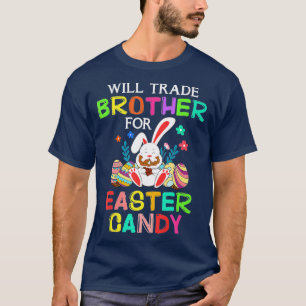 Hasen essen Schokoladeneier werden Brother für Ea T-Shirt