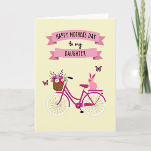 Hasen Fahrrad Muttertagskarte Karte