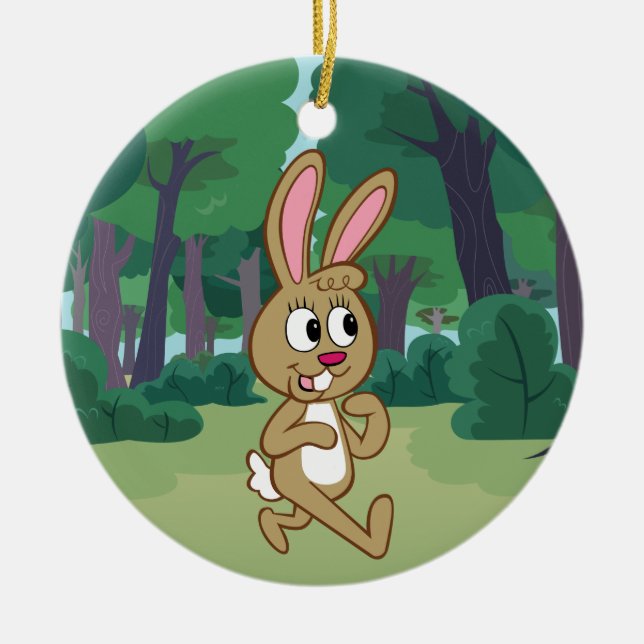 Hasen FörsterRick | Becky Keramik Ornament (Vorne)