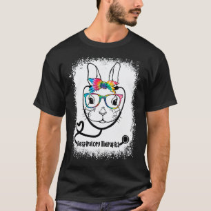 Hasen-Gesicht Atmungstherapeut Brille Krankenschwe T-Shirt