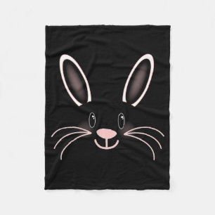 Hasen-Gesicht Baby T-Shirt  Fleecedecke