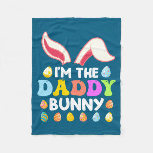 Hasen-Gesicht Cooler Osterhase Mit Gles Daddy Fa Fleecedecke