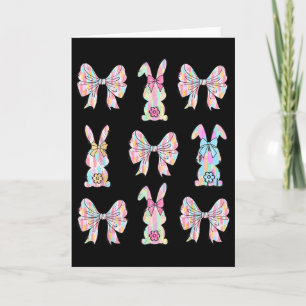 Hasen-Gesicht-Hase-Kokette-Bogen-Ostern-Tage-Fraue Karte