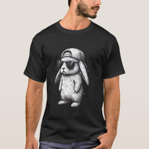 Hasen-Gesicht mit Sonnenbrille Mütze Ostertag für T-Shirt
