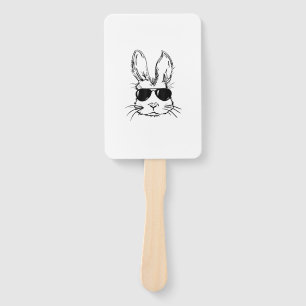 Hasen-Gesicht mit Sonnenbrille Ostern für Jungen M Fächer