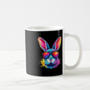 Hasen-Gesicht mit Tie Dye Brille Frohen Ostertag M Kaffeetasse
