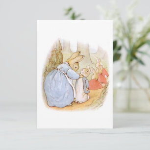 Hasen-Hase Vintage Blanko  Dankeskarte
