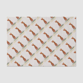 Hasen in den Mohnblumen Seidenpapier