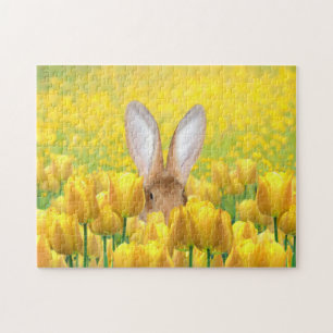 Hasen in Tulpen Puzzle