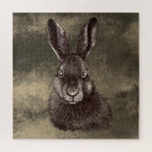 Hasen, Kaninchen, zeichnend