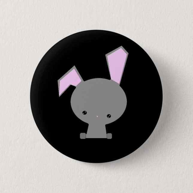 Hasen Knopf Anstecknadel Kawaii Süß (Vorderseite)