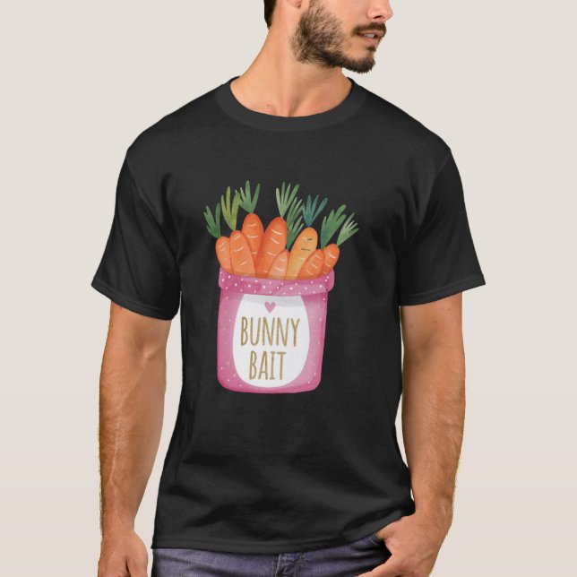 Hasen Köder Süß Ostern Frühling Gartenarbeit Karot T-Shirt (Vorderseite)