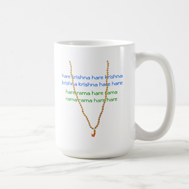Hasen Krishna Mala Rosenbeet-Tasse Kaffeetasse (Rechts)