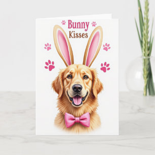 Hasen-Küsschen-Hund-Freundeskarte Karte
