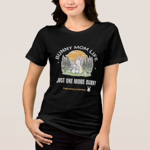 Hasen-Mama-Leben T-Shirt, Nur noch ein Hase-Shirt, Tri-Blend Shirt