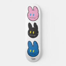 Hasen-Maskottchen-Skateboard