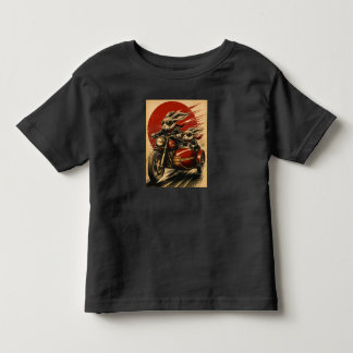 Hasen Motorrad Beiwagen Kleinkind T-shirt