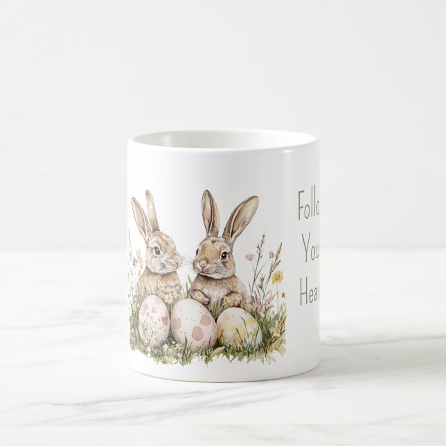 Hasen Ostereier Kaffeetasse (Mittel)