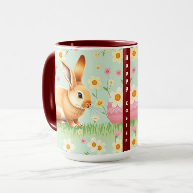 Hasen-Ostersammlung für moderne Tage Tasse (Vorderseite Links)