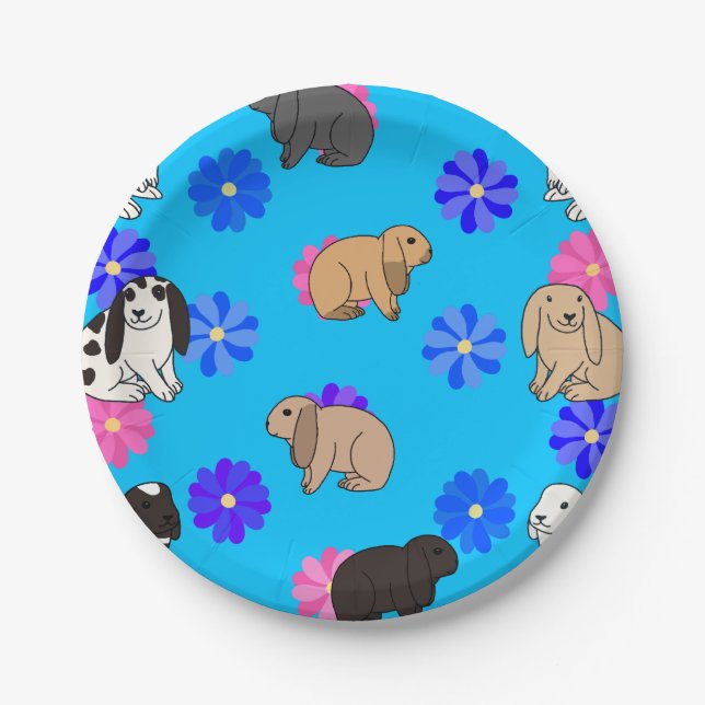 Hasen Pappteller (Vorderseite)