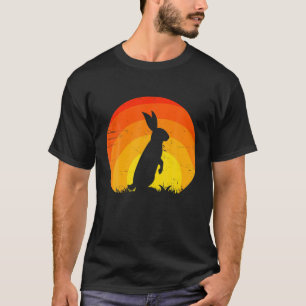 Hasen-Retro-Vintage-80er-Jahre-Hasenliebhaber K T-Shirt
