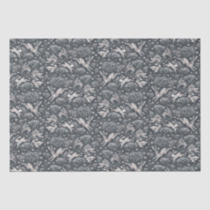 Hasen Schnee Feld Weiße Kaninchen Winter Muster Gr Seidenpapier