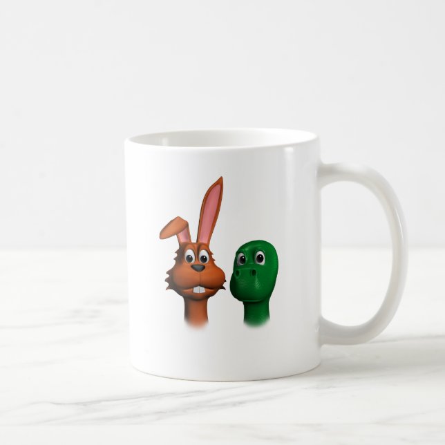 Hasen und Tortoise01 Tasse (Rechts)