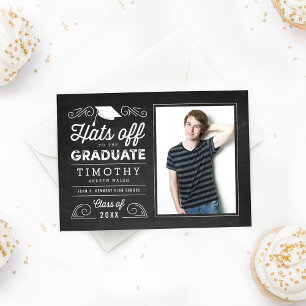 Hasen von Chalkboard Abschluss Einladung