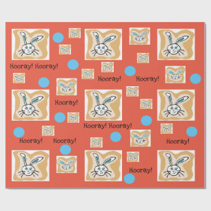 Hasen-Wrap-Papier Geschenkpapier