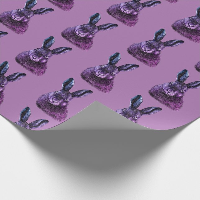 Hasen, zeichnend Kaninchen Geschenkpapier (Ecke)