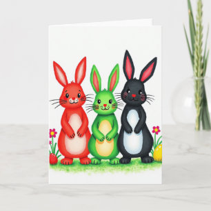 Hasenfreundschaft Musterkarte Karte