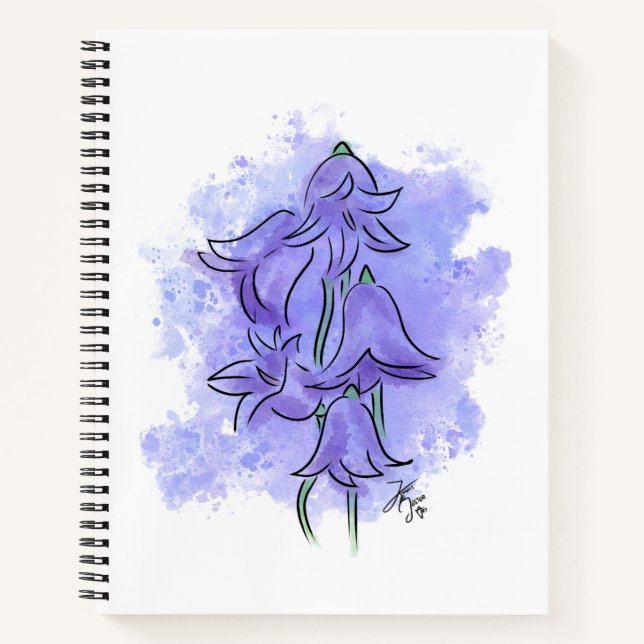 Hasenglöckchen-Blumen-Notizbuch Notizbuch (Vorderseite)