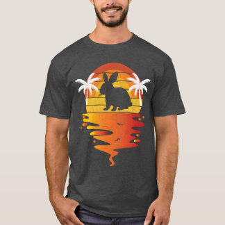 Hasenhemd 70er vintage retro Sonnenuntergang Rabbi T-Shirt