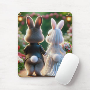 Hasenhochzeit Mousepad