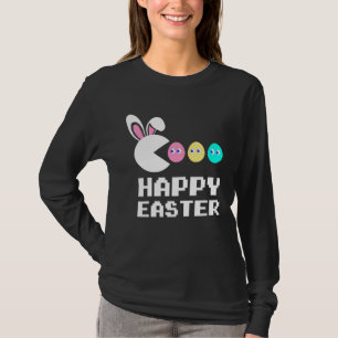 Hasenjagd glücklicher Ostertag für Kinder Mädchen T-Shirt