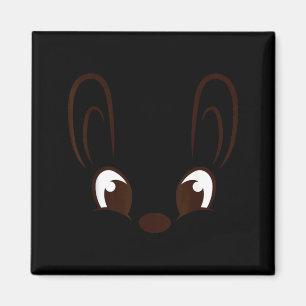 Hasenjungen-Gesicht Kaninchen Halloween-Kostüm Ost Magnet