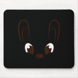 Hasenjungen-Gesicht Kaninchen Halloween-Kostüm Ost Mousepad