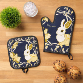 Hasenkoko Ofenhandschuh & Topflappen-Set